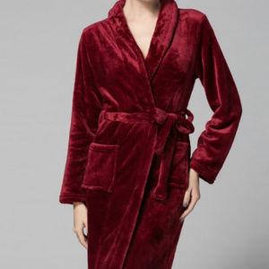 Beautiful Plum Luxury Plush  Women Robe